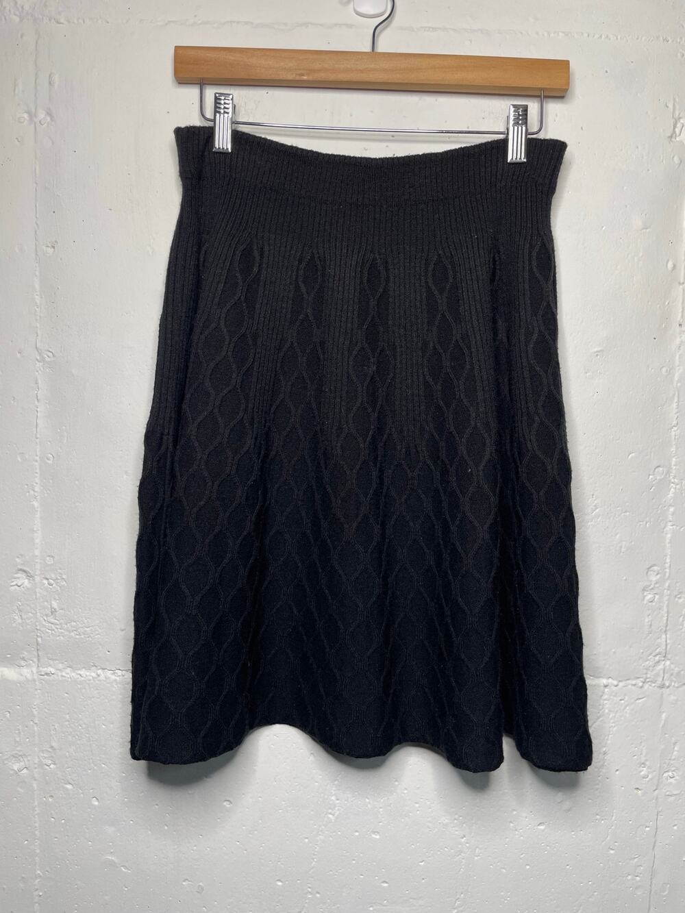 MOTH Anthropologie Wool Blend Knit Skirt Size Small Womens Stretch Pull On